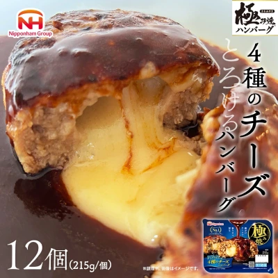 4種のチーズハンバーグ