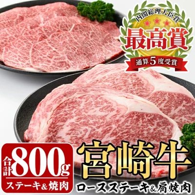 宮崎牛 ロースステーキ＆肩焼肉